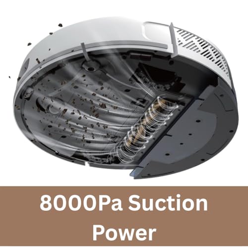 Image of Glide 300 Robot Vacuum & Mop | 2025 New Launch| 8000Pa Suction | Auto-Empty Station | Multi Floor Mapping | 5200mAh | 3500+ sq ft | Quick Mapping & Cleaning