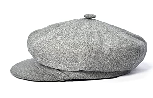 Bonnet d'hiver gris uni chapeau chaud 57 cm casquette homme