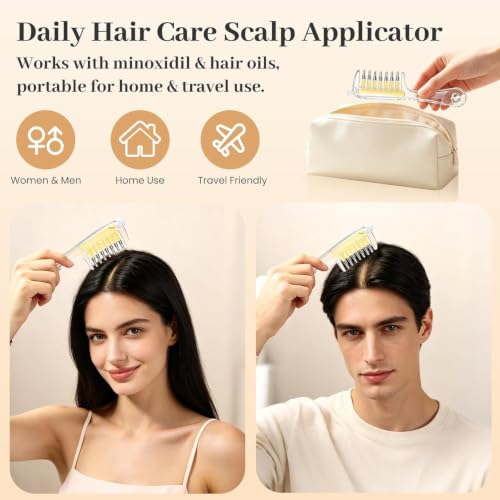 Jiya Enterprise Hair Oil Applicator Comb with Refillable Scalp - Image 6