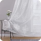 Balance zwischen Licht und Privatsphäre: Licht kann durch den weichen, luftigen Vorhang fließen und den Raum aufhellen, während Sie etwas Privatsphäre haben