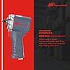 Ingersoll Rand 36QMAX 1/2 Air Impact Wrench, Quiet Technology, Torque Output Up to 640 ft lbs, Ultra Compact, Lightweight 2.4 lbs, Max Control, Gray