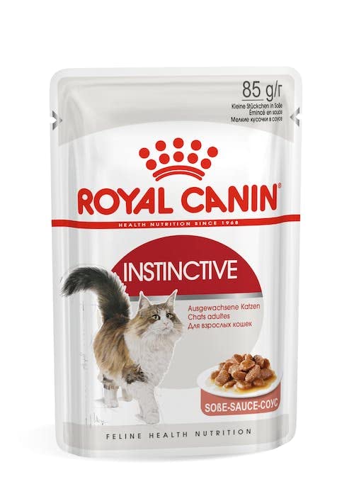 Royal Canin Instinctive Gravy | Doppelpack | 2 x 12 x 85 g | Nassfutter für ausgewachsene Katzen | Kleine Stückchen in Soße | Zur Unterstützung eines gesundes Lebensstils