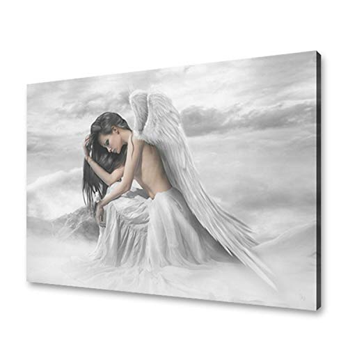 OnlineStreet Angel - Lienzo decorativo para pared, diseño de ángel con purpurina Cover