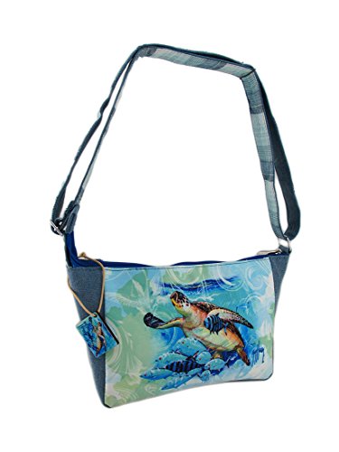 Guy Harvey Live Blue Turtle Crossbody Bag Blue