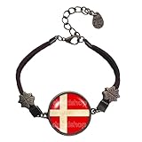 Denmark Danish Flag Ring Fashion Jewelry Symbol Cute Art Image Nation Country Cosplay
