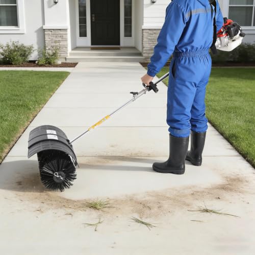 Image of 52cc Handheld Lawns Sweeper 2-Stroke Air Cooled Fuel Engine Gas Power Sweeping Broom Machine (3)
