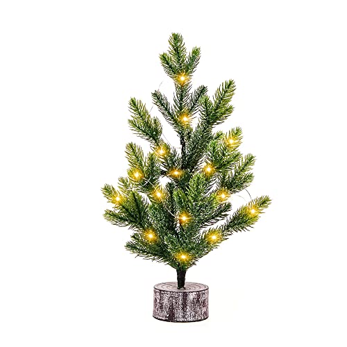 Mini árbol de Navidad Artificial a Pilas con luz Cover