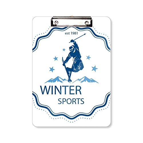 Porte-bloc pour combinaison de ski A4 planchette aquarelle
