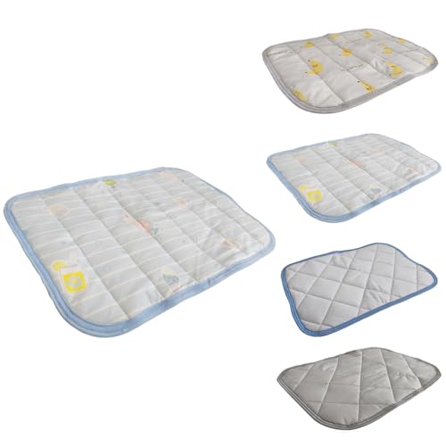 LEJUMP 冷感枕パッド 枕パッド 接触冷感 吸湿速乾 ゴム付き 洗える 高通気性 オールシーズン対応 快眠サポート 涼感 ゴム付き シングルサイズ対応 (アイスクリーム, 50*30cm(子供用))