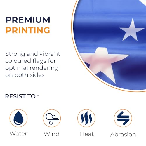 AZ FLAG, Samoa Flag, 2x3 Ft, 100D Polyester Samoan Banner with Two Metal Grommets, Fade Resistant, Vivid Colors, 2' x 3' Feet - Image 3