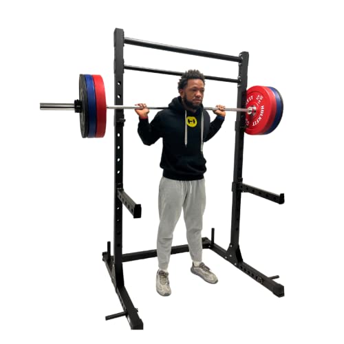 HulkFit Pro Series Gen 1 Squat Stand Rack 2 Pullup Bars MultiColor