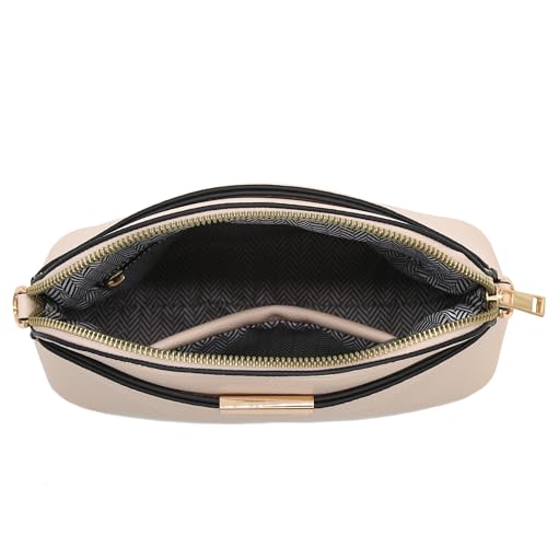 Image of FashionPuzzle Faux Leather Small Dome Crossbody Bag with Chain Strap