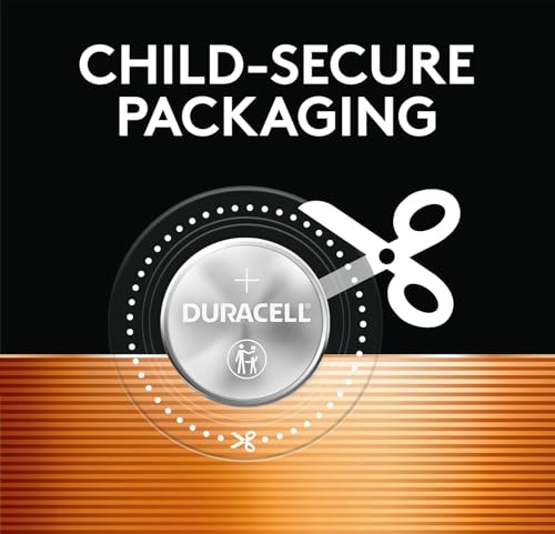 Image of DURACELL 2032 Lithium Battery, Compatible with AirTag, Child Safety & Secure Features and Packaging, Key Fob, CR2032 3V Cell!