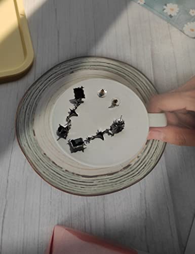 Obsa Smart Women's Fashion Dangle Black Earrings Drop Cheap Earrings(Asymmetrical) #TOP1