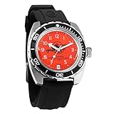 VOSTOK Amphibian 170 Scuba Dude Diver Automatic Self-Winding Russian Military Wristwatch (170378: Resin Black)