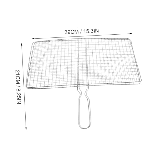 Parrilla portátil para barbacoa exterior y cesta de camping para asar pescado con comodidad 6