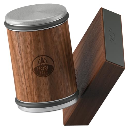 Walnut Rolling Knife Sharpener for Kitchen Knives - Made in Germany
