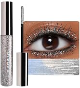 Corlo Glitter Mascara Silvery Eyelash Waterproof Long Lasting Diamond Glitter Lashes Stage Party ...
