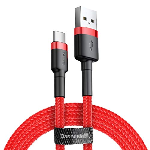 Baseus Cafule | Cavo USB estremamente potente a – Cavo di tipo C. Supporta Quick Charge 3.0‎ Ricarica rapida e 480 Mbs trasferimento dati 3 m