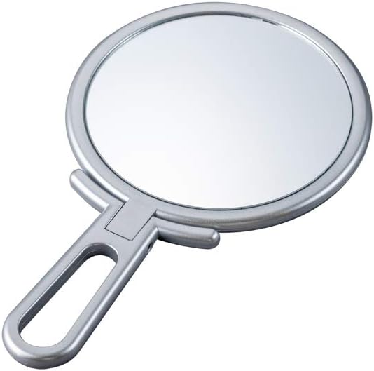 ナピュアミラー 本当の肌色を映し出す スタンド&ハンドミラー シルバー 手鏡 化粧鏡 母の日 プレゼント