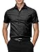 H2H Black Button Down Shirt Men Short Sleeve US S/Asia M (KMTSTS0132)