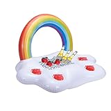 დ El soporte inflable flotante para bebidas le permite disfrutar de su bebida en la piscina o en la bañera de hidromasaje junto a usted. Es ideal para actividades recreativas acuáticas, fiestas en la piscina y decoración de piscinas.