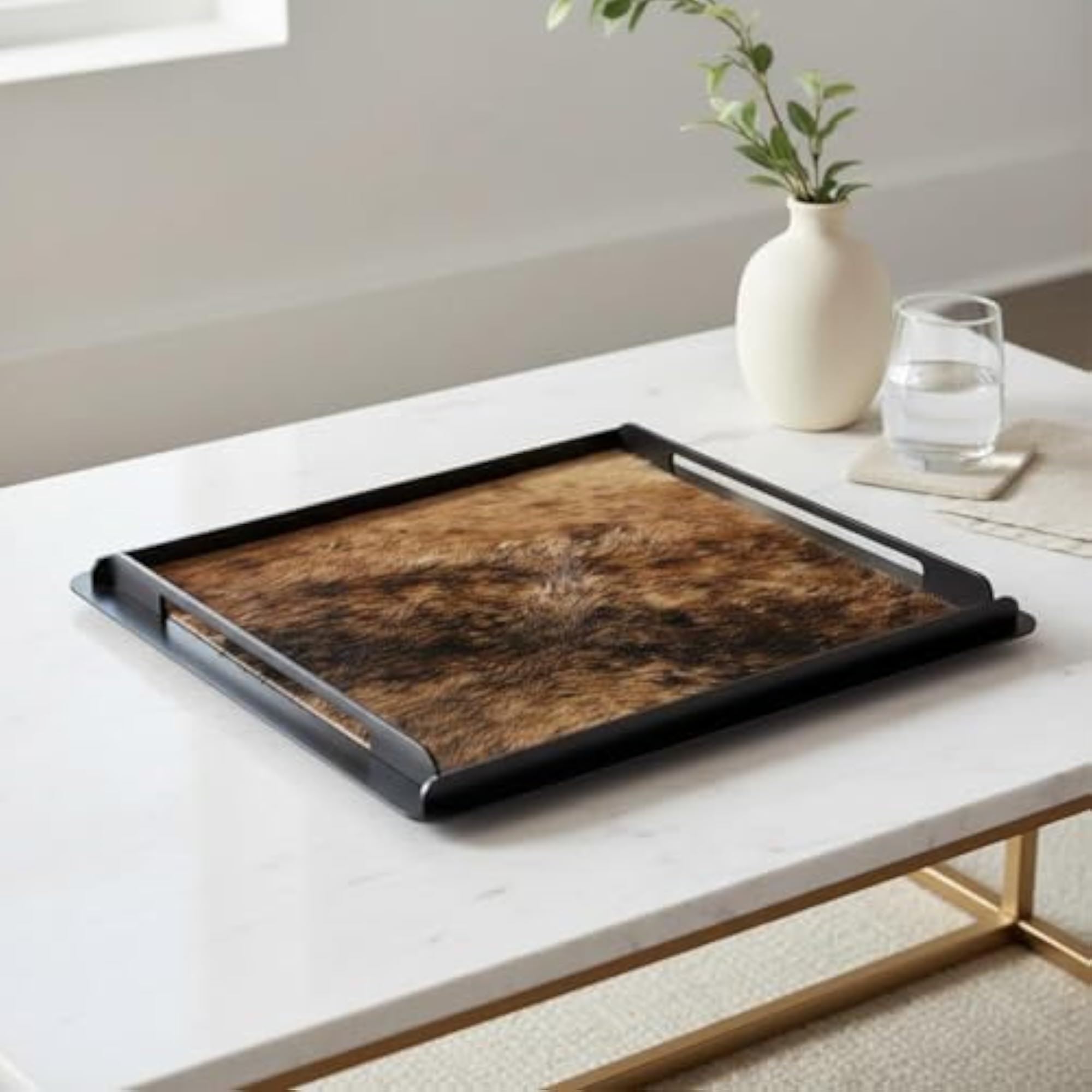 Creative Horsehair Decorative Tray, Modern Serving Platter