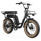 [𝟏𝟓𝟎𝟎𝐖 𝐏𝐞𝐚𝐤 𝐏𝐨𝐰𝐞𝐫]: A15 electric bike comes with a 1500 W peak motor. It can reach up to 28 MPH, making it easy to navigate traffic. Its strong climbing ability helps you handle steep slopes. Designed for both excitement and reliability, this motor e...