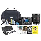 Sony FX3 Full-Frame Cinema Camera with 24mm f/1.4 E-Mount Lens Bundle with (2-Pack) Batteries, Memory Card, 4 Softwares, Bag with Cleaning Kit and Card Reader