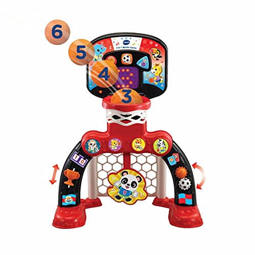 Image of VTech 3-in-1 Sports Centre, Interactive Baby Toy with Colours and Sounds, Educational Games for Children, Learning Toy with Role Play, Suitable for Baby Boys and Girls 12-36