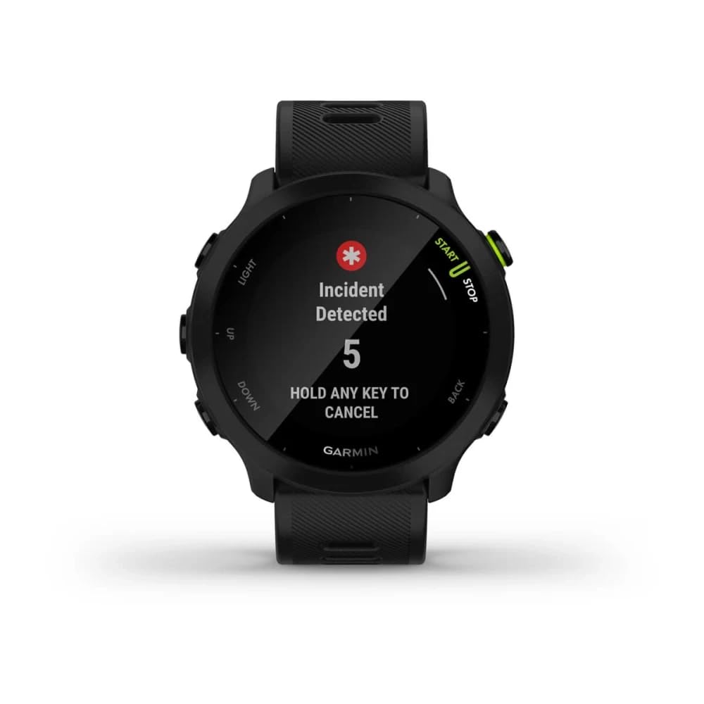 Garmin Forerunner 55 - Montre GPS Multi-activités Running avec Fonctions d’Entrainement Coach et Cardio au Poignet – Noir - Boîtier 42 mm