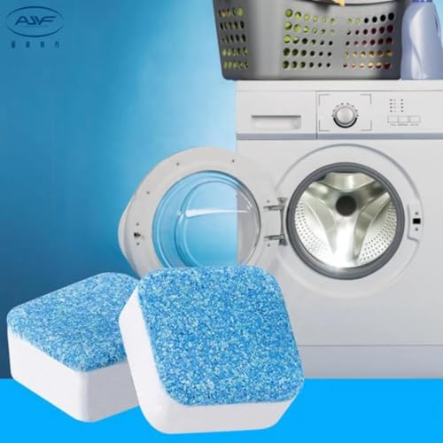Image of Zerfa Pack of 50 Washing Machine Deep Cleaner Tablets, Descaling Powder Tablets for All Company's Front & Top Load Machine, for Automatic Cleaning of Tub & Drum Stain Remover (15g Each | 750g Total)