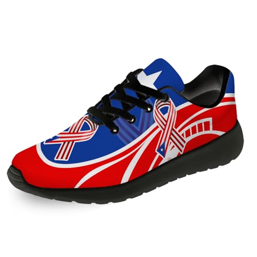 Puerto Rico Flag Shoes Womens Mens Gym Athletic Running Shoes Walking Sneakers Gifts for Him Her