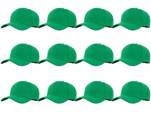 Image of Gelante Plain Blank Baseball Caps Adjustable Back Strap Wholesale LOT 12 PC'S