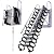 Attic Ladder Pull Down System, Wall Mounted Folding Attic Stairs, Titanium Magnesium Aluminum Alloy Telescoping Attic Ladder Loft Ladder with Armrests,Suitable for 9-9.8ft Walls, Load 1322 lbs (black)