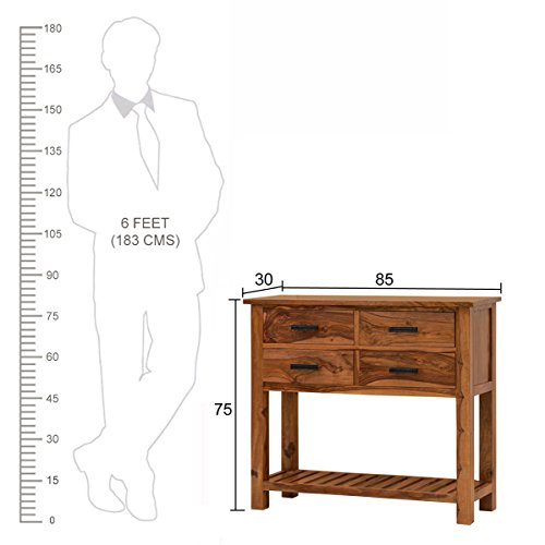 Image of The Attic Rosewood Hawaii Console Table (Natural, Standard, KL-1741)