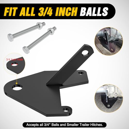 Image of Nilight Trailer Hitch Receiver Kit | for Honda TRX 250 Recon ATV Hitch 1997-2018