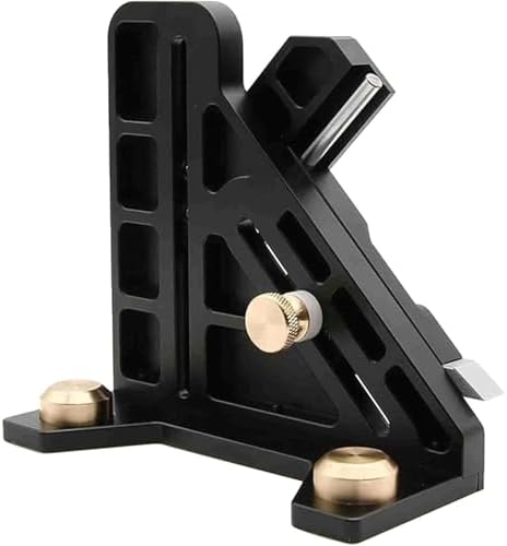 Marking Tool, Aluminum Alloy, workpiece Center Locator with a Built-in Ruler Measuring Range 75mm Precision Woodworking, Accessory for Table saws and routers.
