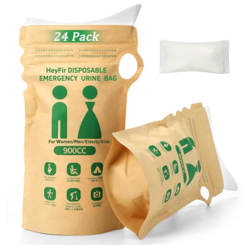 HeyFir Disposable Pee Bags for Travel for Women and Men,