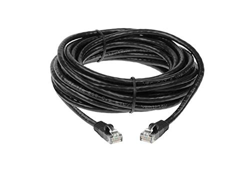 SF Cable 6ft Cat 6 Unshielded (UTP) Ethernet Network Cable, RJ45 Plugs, 24AWG 4pair Stranded Copper Wire, 550Mhz Snagless Patch Cable - Black