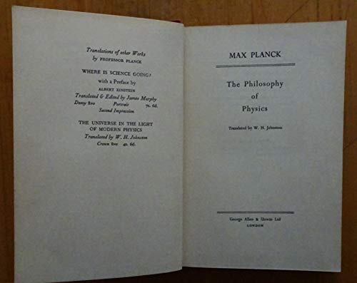 The philosophy of physics (The Norton library) B000859OBS Book Cover