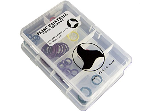 Paintball Universal Remote Line Oring kit with 3X Rebuilds Color Coded by Flasc Paintball
