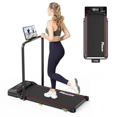 FunLife F1 Laufband für Zuhause klappbar – 3-in-1 Walking Pad mit Haltegriff, Komfort, kompakt &...