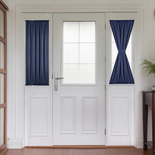 PANOVOUS Thermal Insulated Blackout French Door Curtains for Side Light
