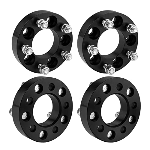 PHILTOP 5x108 to 5x114.3 Wheel Spacers, 1.25 Inch Thickness M12x1.5 Thread Pitch 73.1MM Hub Bore 5 Lug Wheel Adapters Fit for Focus, Taurus, Transit Connect, Sable, Windstar, Thunderbird etc.(4PCS)