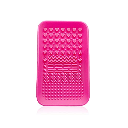 KINGZHUO Makeup Brush Cleaner Pad Cosmetic Brush Cleaning Mat Portable Washing Tool Scrubber Brush Cleansing Pad Makeup Cleaning Mat