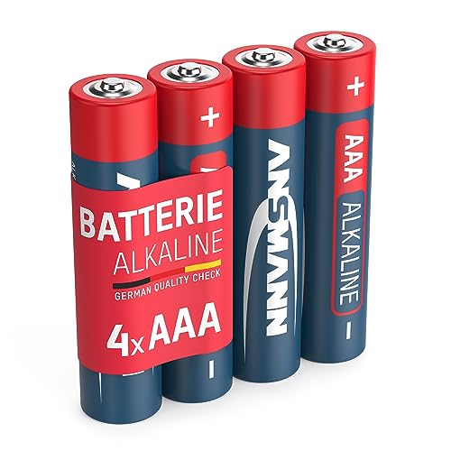 ANSMANN Red Alkaline Batterie Micro AAA LR03 Longlife Alkalibatterie (4er Pack)