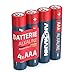 Produktbild ANSMANN Red Alkaline Batterie Micro AAA LR03 Longlife Alkalibatterie (4er Pack)