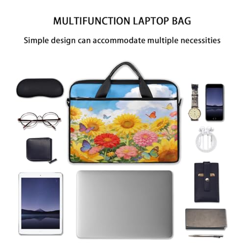 Bolsa para laptop con diseño floral 15 pulgadas miniatura 7