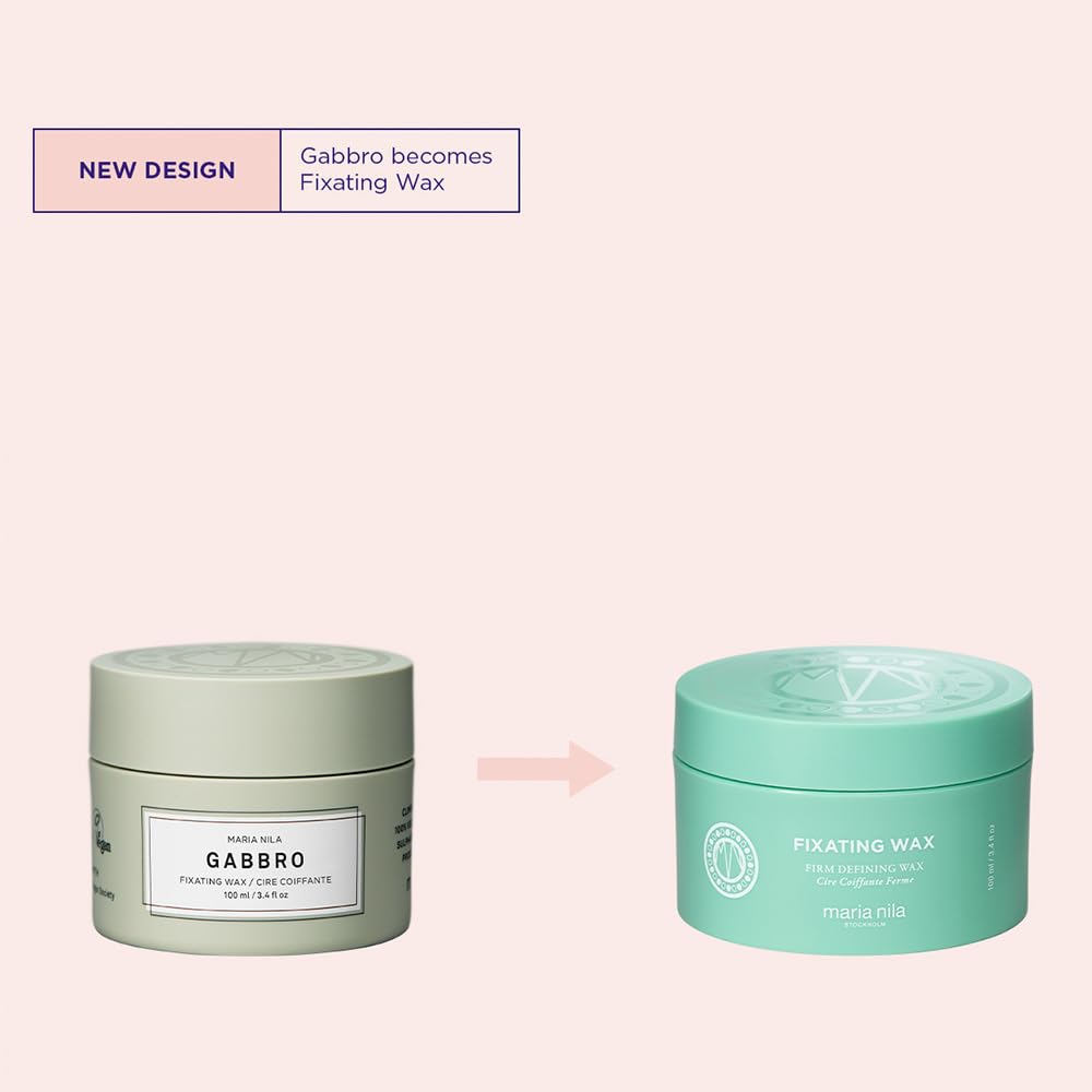 Maria Nila Fixating Wax 100 ml, 4/5 Fixierung, matt und wenig Glanz, langanhaltender Halt, für kurzes Haar, 100% vegan